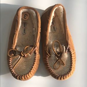minnetonka glitter slippers
